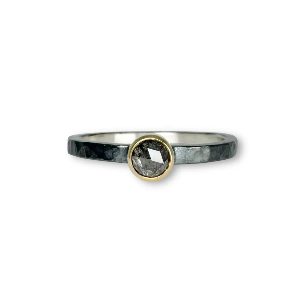 .30ct Salt & Pepper Diamond Ring