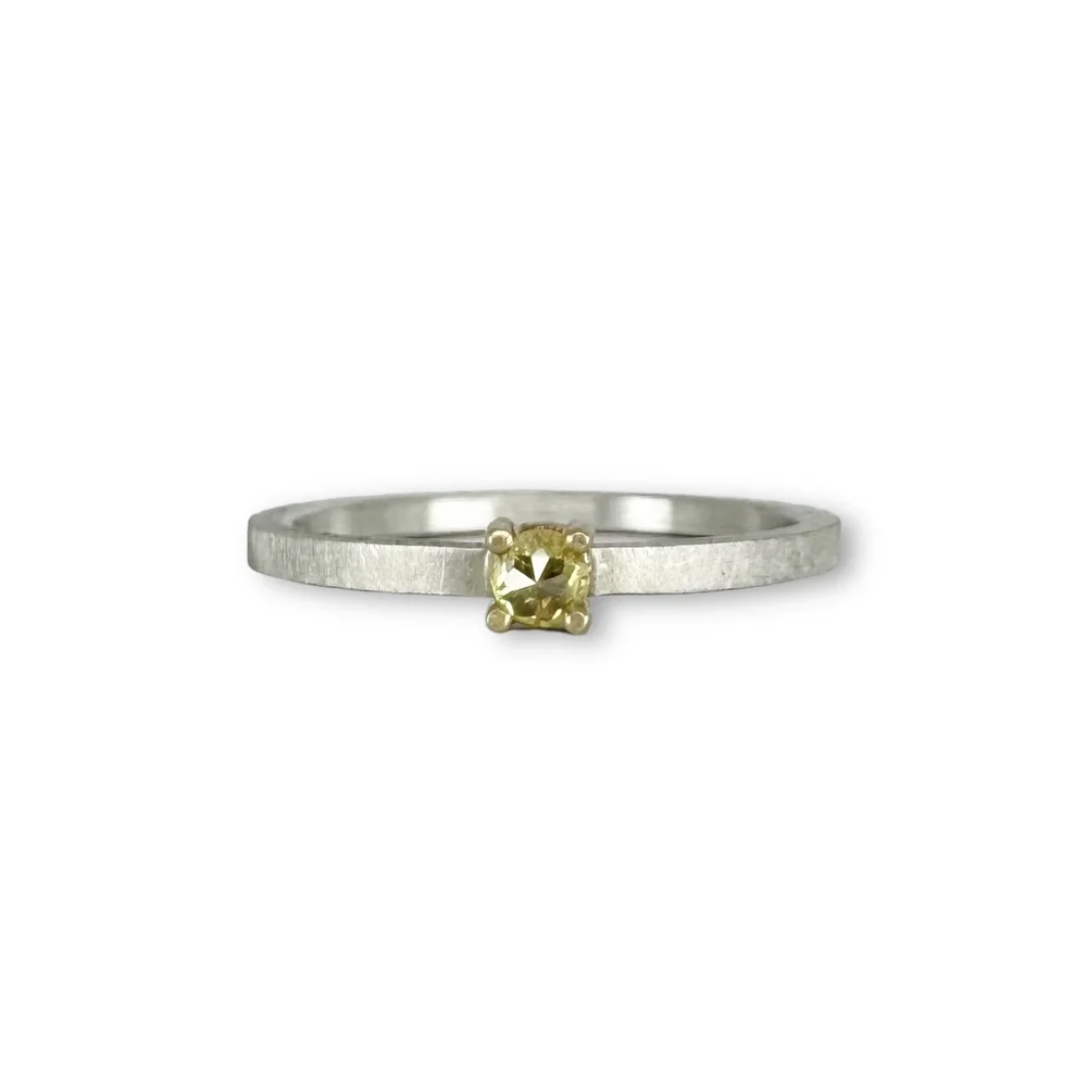 Yellow Diamond Stack Ring