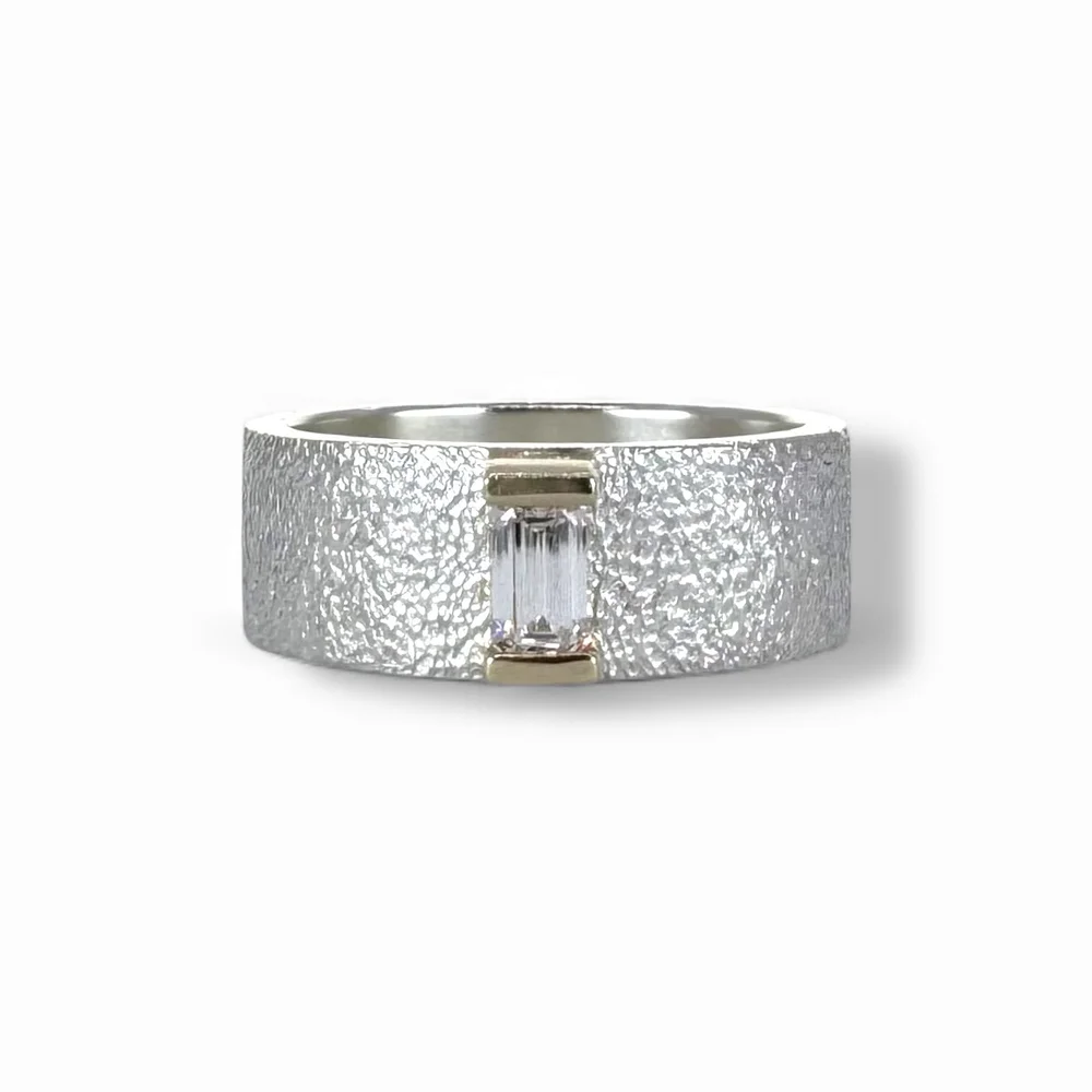 Emerald Cut Lab Grown Diamond Band