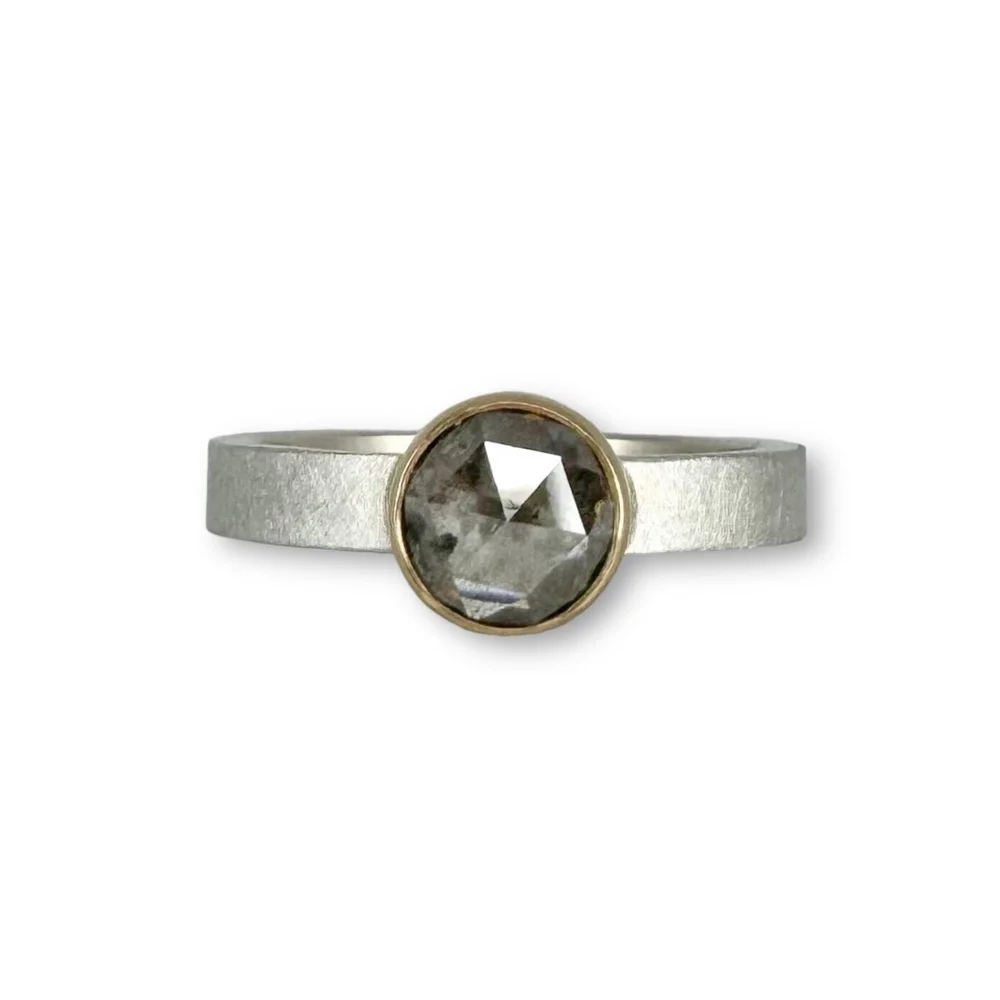 1.25ct Grey Diamond Ring