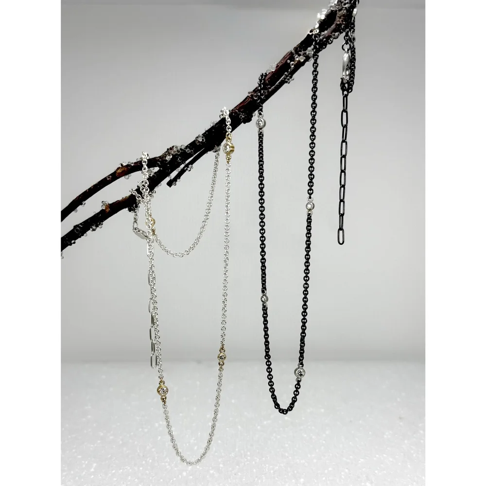 Lab Grown Diamond Station Necklace