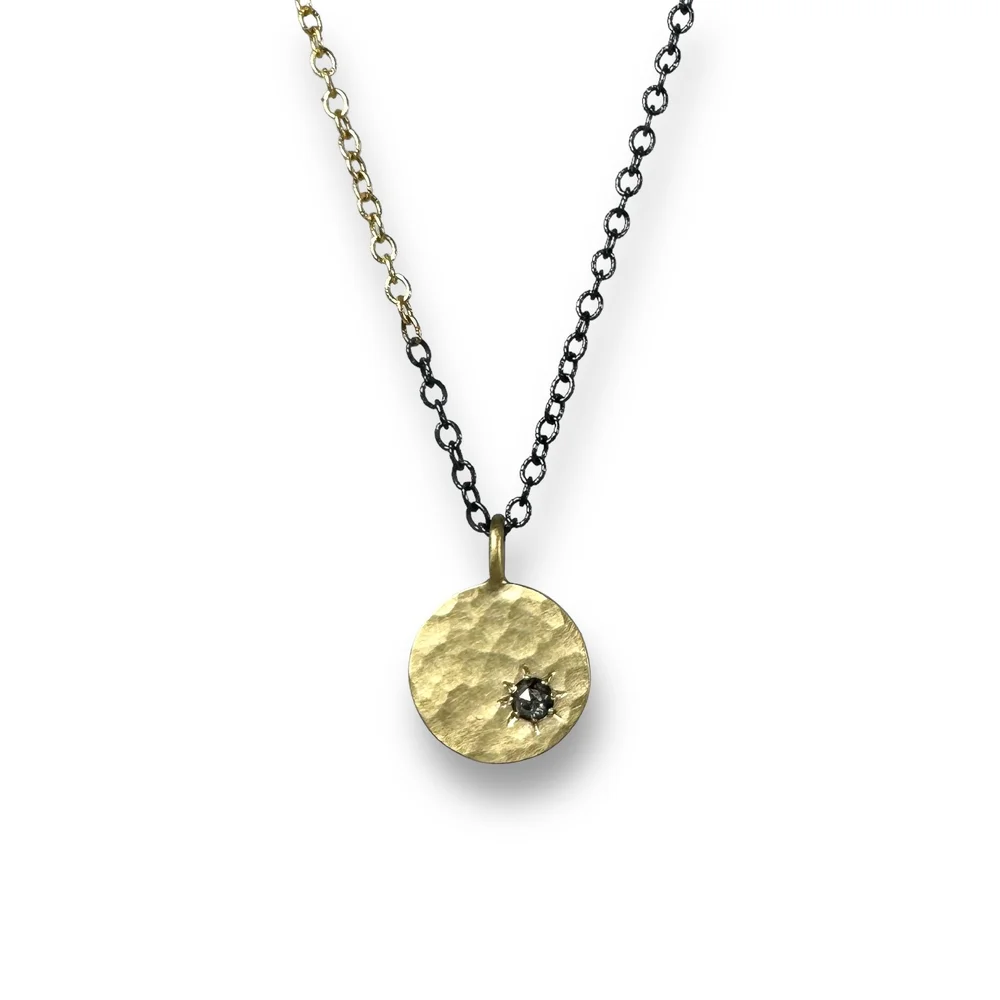 Gold Disk Necklace